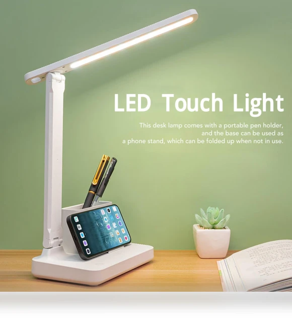 LED Touch Lamp with Pen Holder — Book Lights, TaoPo Directs