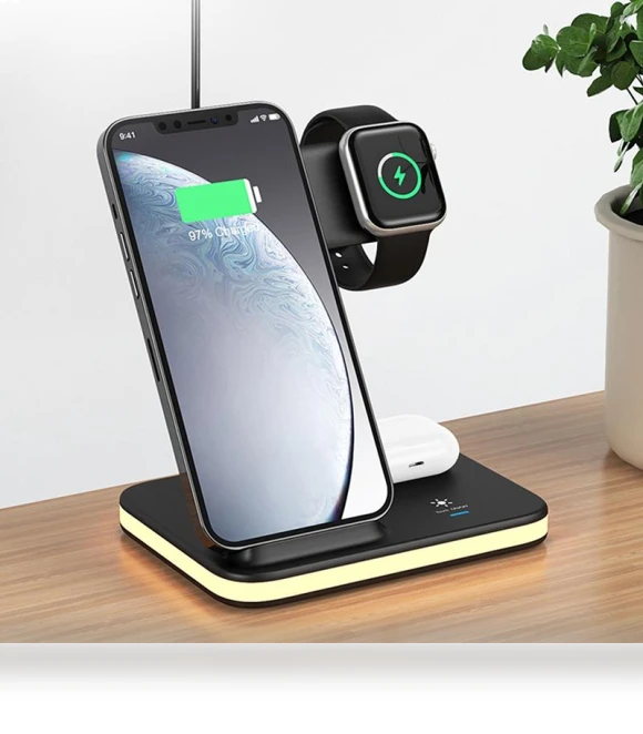Multi 4 in 1 Fast Wireless Charging Station — Chargers, ESSAGER