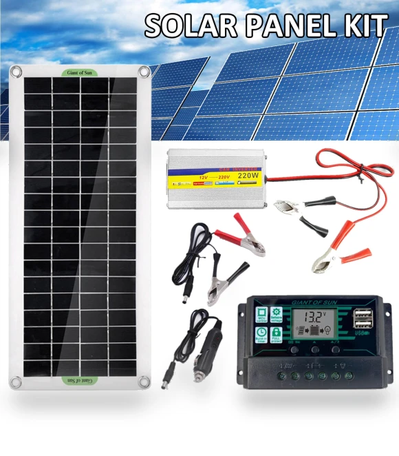 Solar Panel Kit with Dual USB Ports — Solar & Wind Power, YuHeng 01