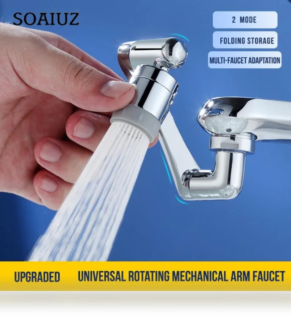 Universal Rotating Robotic Faucet Extender — Aerators, Refreshing Home