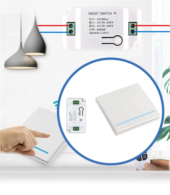 Wireless Controller with Relay Receiver for Lighting/Appliances — Smart Home Hubs & Controllers, YiGeiWoLiGiaoGiao