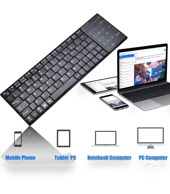 Wireless Thin Keyboard with Touch Panel — Keyboards, Glasses