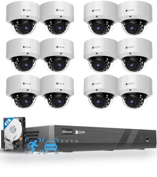 16 Channel PoE Security Camera System — Outdoor Security Cameras, 4COVR
