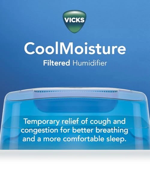 Cool Mist Humidifier with UV light — Air Moisturizers, Vicks