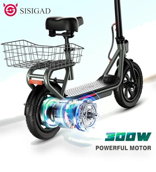 Electric Scooter with Seat — Electric Self-Balancing Scooters, SISIGAD