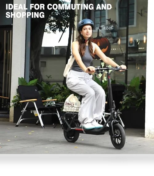 Electric Scooter with Seat — Electric Self-Balancing Scooters, SISIGAD