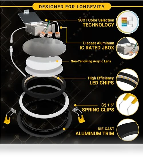 Gimbal LED Recessed Lighting Canless Wafer Lights — Recessed Lighting, NUWATT