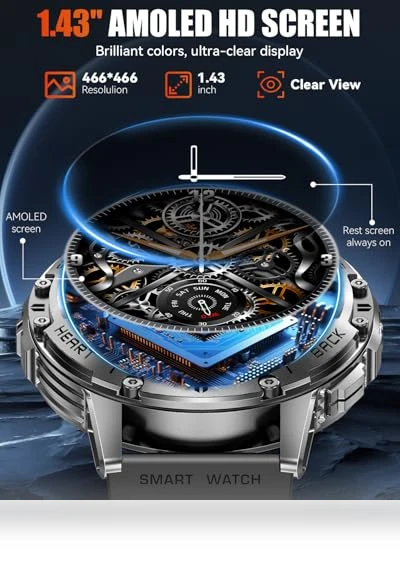 Military Smart Watch — Smartwatches, PODOEIL