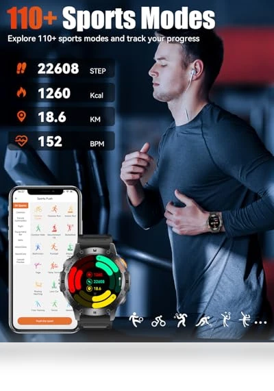 Military Smart Watch — Smartwatches, PODOEIL