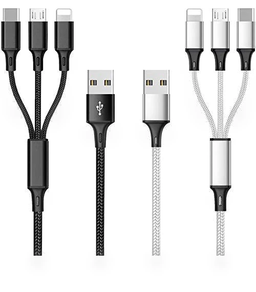 Multi USB Charging Cable 3A, 3 in 1 Fast Charger Cord Connector — Chargers, TOPWIN
