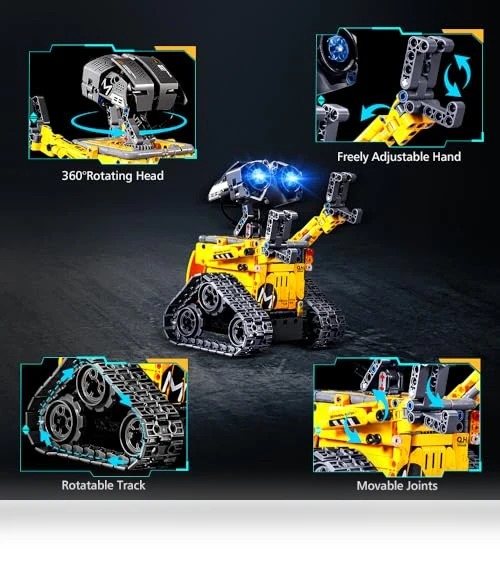 Robot Building Toys for Kids - 5 in 1 Remote & APP Controlled Building Set — Construction Kits, HOGOKIDS
