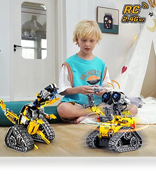 Robot Building Toys for Kids - 5 in 1 Remote & APP Controlled Building Set — Construction Kits, HOGOKIDS