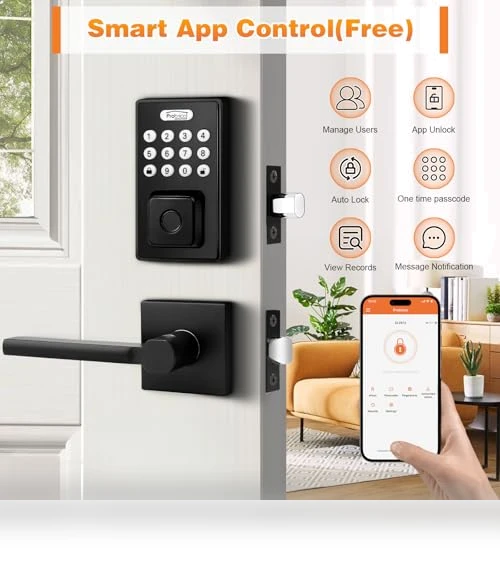 Smart Door Lock with Handle Lever — Smart Home Security, Probrico