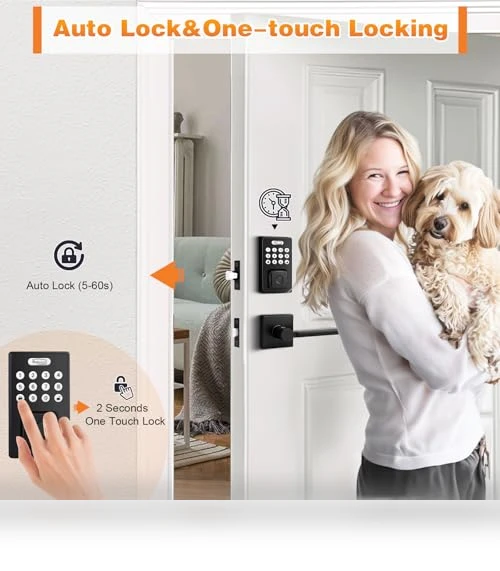 Smart Door Lock with Handle Lever — Smart Home Security, Probrico