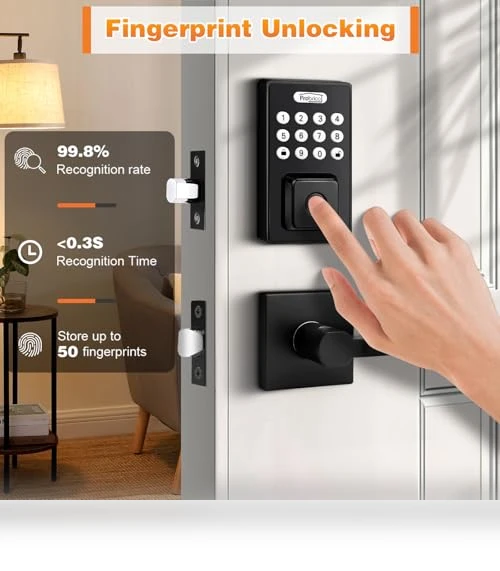 Smart Door Lock with Handle Lever — Smart Home Security, Probrico