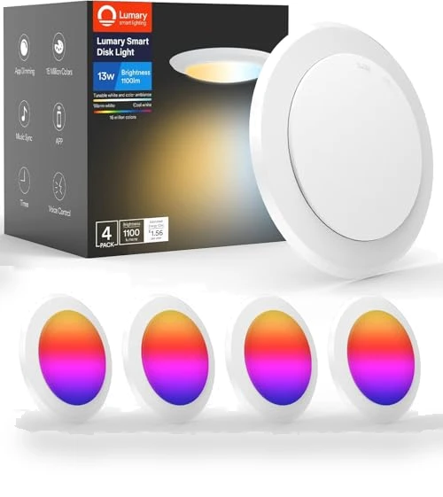 Smart Flush Mount Ceiling Lights — Overhead Lighting, Lumary