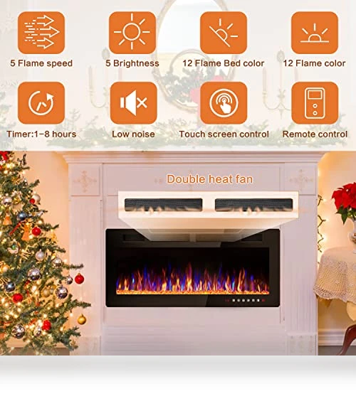 Ultra-Thin Electric Fireplace — Electric Heating Solutions, VITESSE