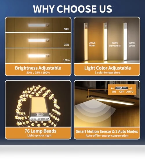 Under Cabinet Lights with Motion Sensor — Under-Cabinet Lights, SOUL LINK