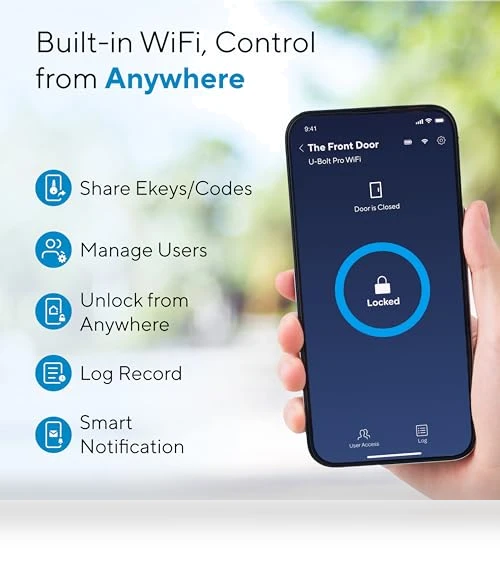WiFi Smart Lock with Door Sensor — Smart Home Security, ULTRALOQ