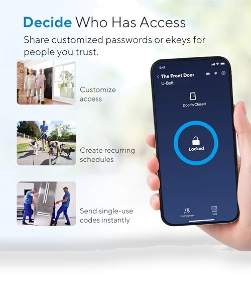 WiFi Smart Lock with Door Sensor — Smart Home Security, ULTRALOQ