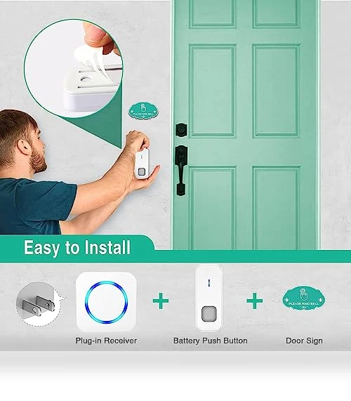 Wireless Doorbell — Smart Home Security, SURFOU