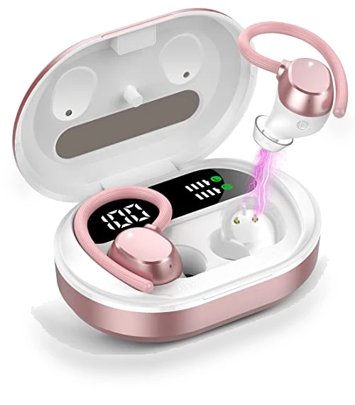 Wireless Earbuds with Dual LED Display — In-Ear Headphones, SPRTOYBAT