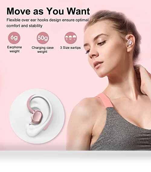 Wireless Earbuds with Dual LED Display — In-Ear Headphones, SPRTOYBAT