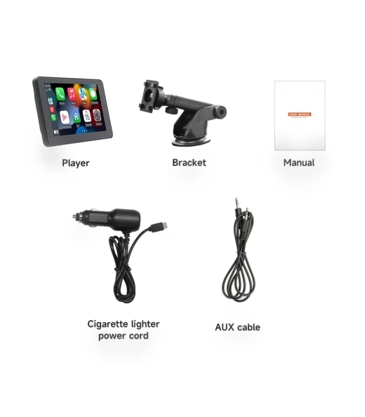 7-inch Wireless Carplay Screen — Navigation & GPS Accessories