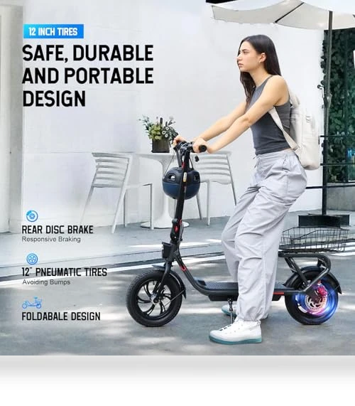 Electric Scooter with Seat — Push Scooters, SISIGAD