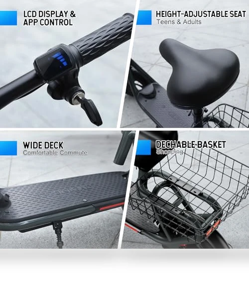 Electric Scooter with Seat — Push Scooters, SISIGAD