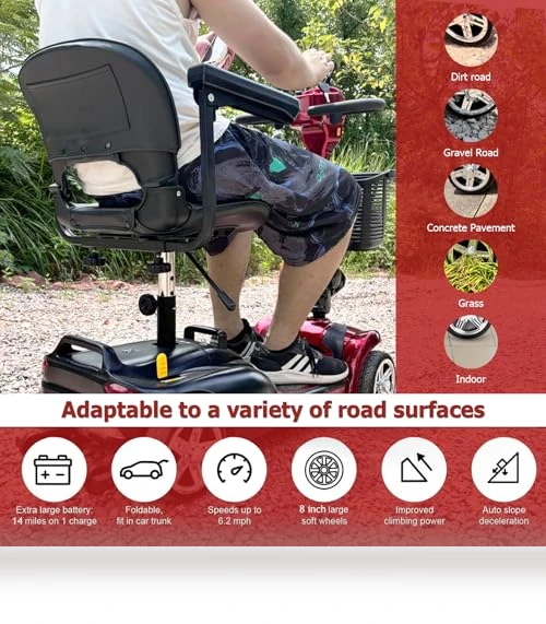 Foldable Electric Scooter for Seniors — Push Scooters, Hubbfq
