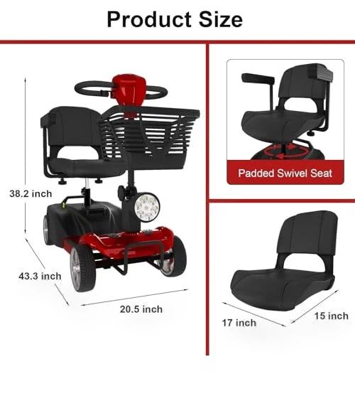 Foldable Electric Scooter for Seniors — Push Scooters, Hubbfq