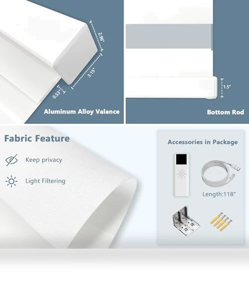 Motorized Zebra Blinds — Honeycomb, COOLWINDS