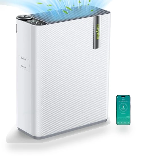 Smart WiFi Air Purifier with Humidifier — Air Moisturizers, Dhyala