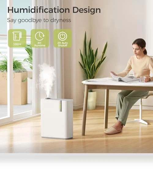 Smart WiFi Air Purifier with Humidifier — Air Moisturizers, Dhyala