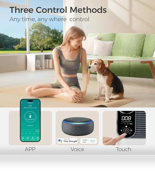 Smart WiFi Air Purifier with Humidifier — Air Moisturizers, Dhyala