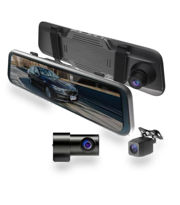 Streaming Media Recorder with Three Lenses — Dashboard Cameras, Cars Auto Home