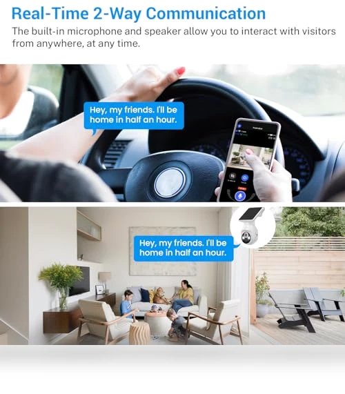 1080p Security Camera with Solar Panel — Security Cameras, FameVibe