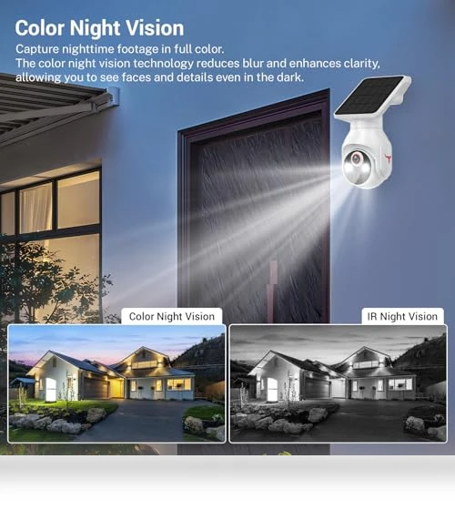 1080p Security Camera with Solar Panel — Security Cameras, FameVibe