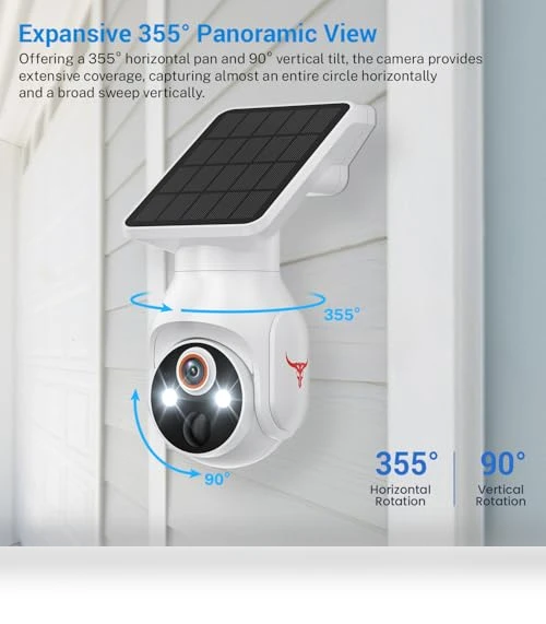 1080p Security Camera with Solar Panel — Security Cameras, FameVibe