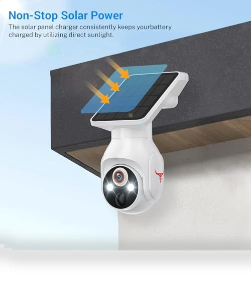1080p Security Camera with Solar Panel — Security Cameras, FameVibe