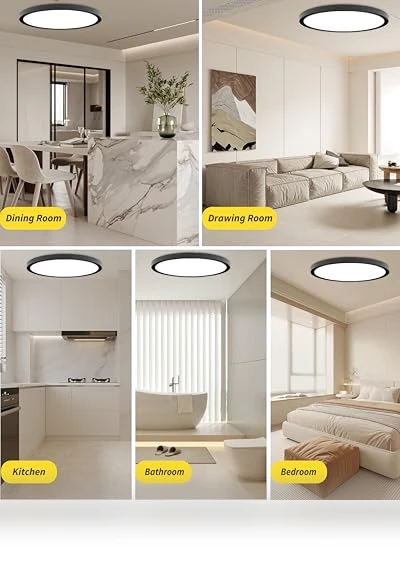 16 Inch Led Flush Mount Ceiling Light — Overhead Lighting, Bright Future Lighting