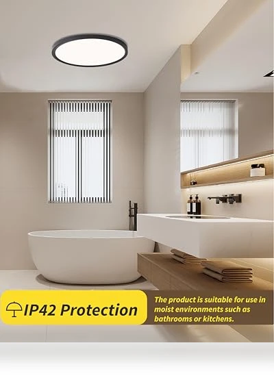 16 Inch Led Flush Mount Ceiling Light — Overhead Lighting, Bright Future Lighting