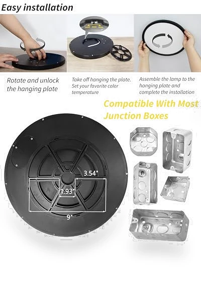 16 Inch Led Flush Mount Ceiling Light — Overhead Lighting, Bright Future Lighting