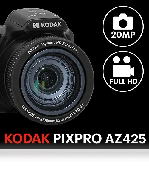 20MP Digital Camera with 42X Optical Zoom — Compact Digital Cameras, KODAK