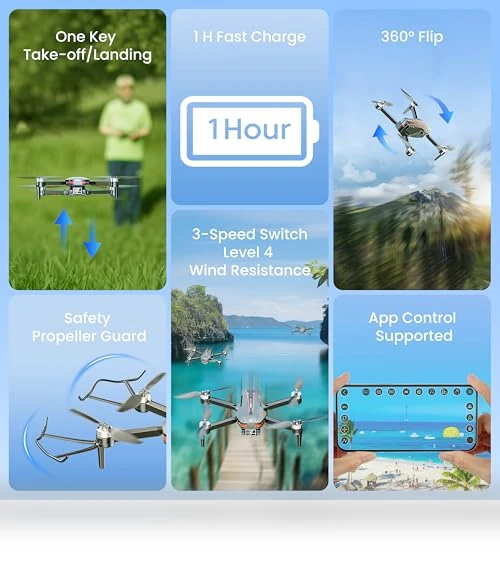 4K Camera Drone with Brushless Motor — Drones, HOFMOC