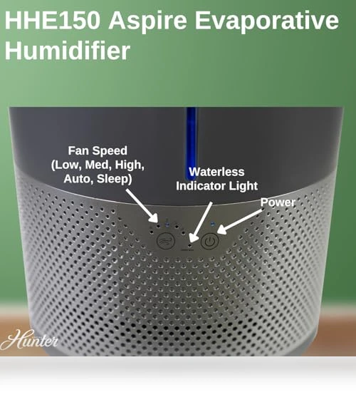 Aspire 4.8L Evaporative Humidifier — Air Moisturizers, Hunter