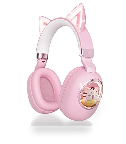Cat Ear Bluetooth Headphones for Kids — In-Ear Headphones, esonstyle