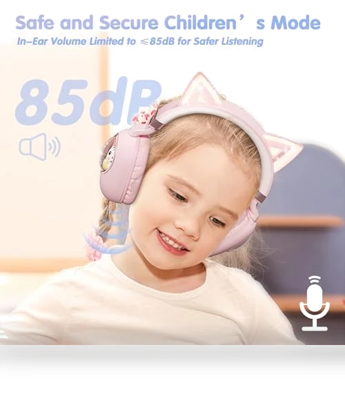 Cat Ear Bluetooth Headphones for Kids — In-Ear Headphones, esonstyle