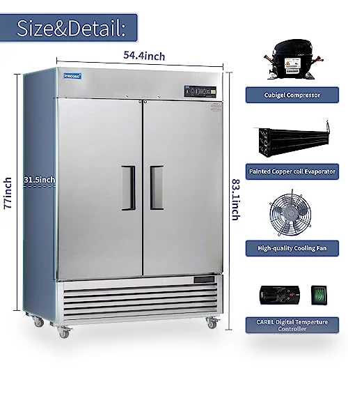 Commercial Refrigerator Reach-in — Mini Fridges, ICECASA